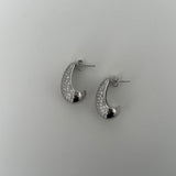 TEAR DROP CRYSTAL SILVER