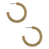 MEDIUM TUBE HOOPS GOLD