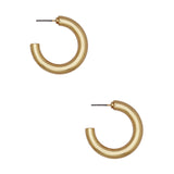 SMALL TUBE HOOPS GOLD