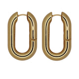 OVAL HOOPS GOLD