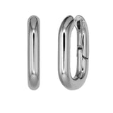 OVAL HOOPS SILVER