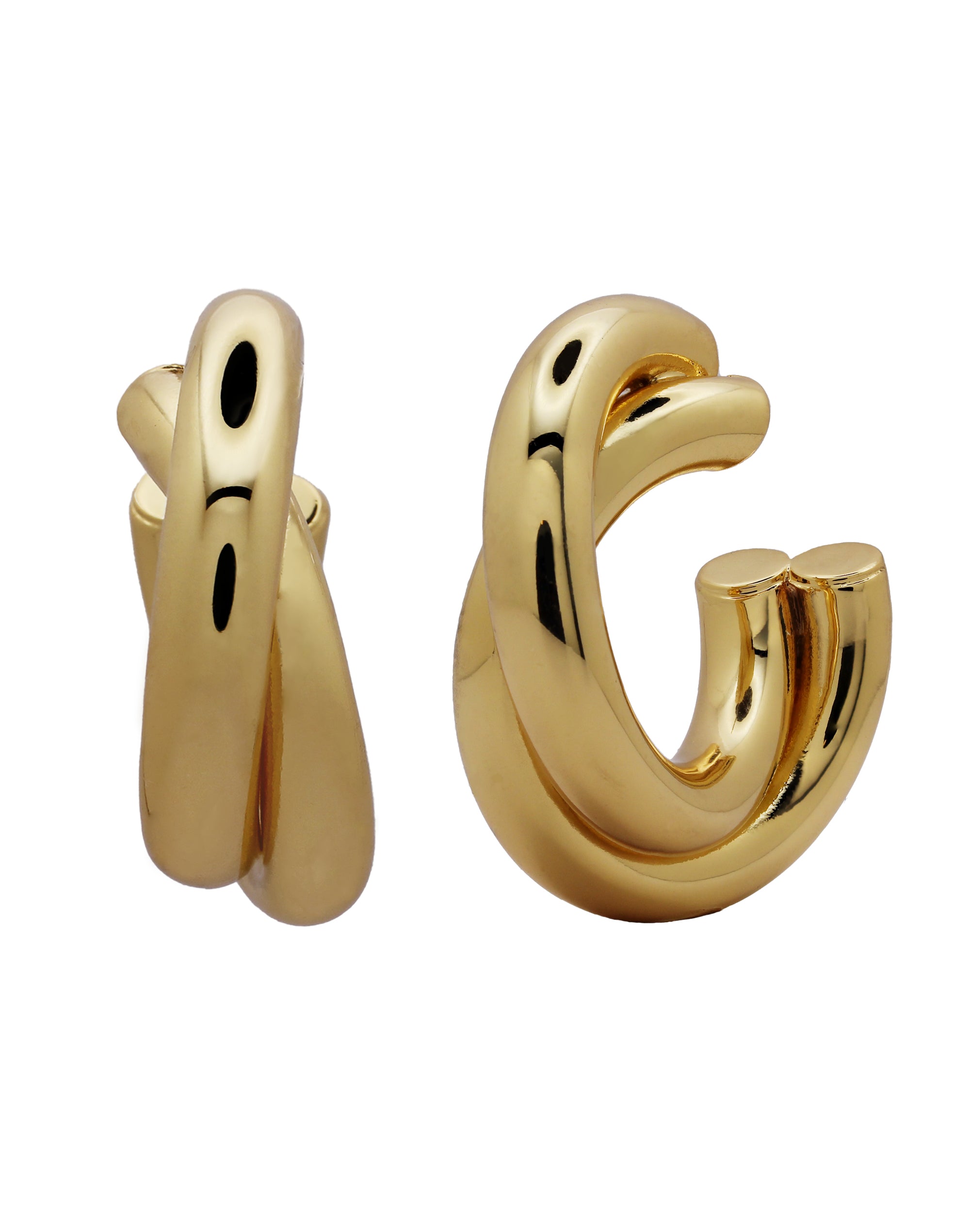 TWIST HOOPS GOLD