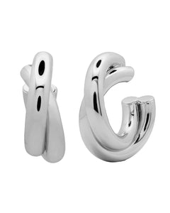 TWIST HOOPS SILVER